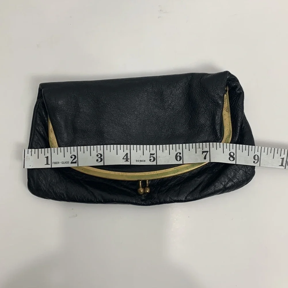 Vintage Black Kiss-Lock Clutch Wallet